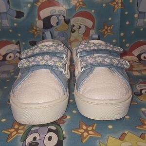 Kids Blue and White Sneakers